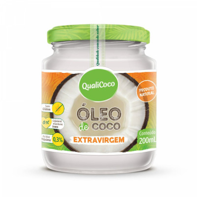 OLEO DE COCO EXTRA VIRGEM 200ML. - QUALICOCO