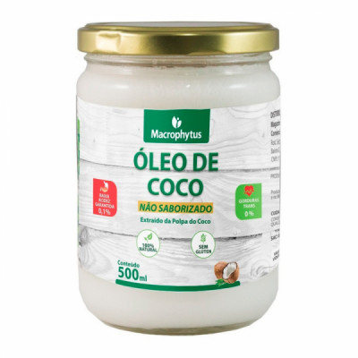 OLEO DE COCO SEM SABOR 500ML - MACROPHYTUS