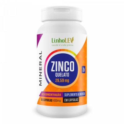 ZINCO QUELATO 400MG 60CAPS - LINHOLEV