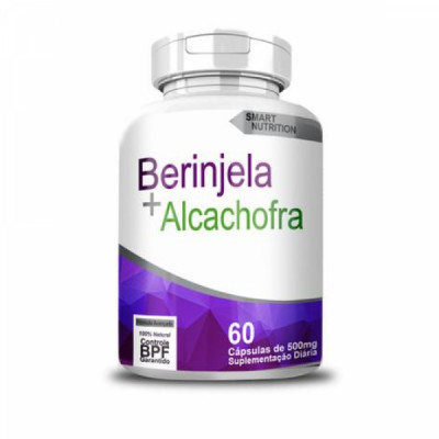 Berinjela c/ Alcachofra 500mg. 60 caps. - 4 Elementos