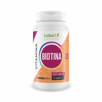 BIOTINA 400MG 60CAPS - LINHO  LEV