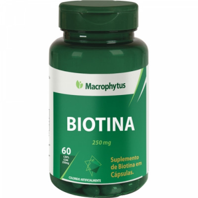 BIOTINA 250MG 60CPS - MACROPHYTUS