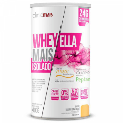 WHEY REVITA PROTEIN ELLA BANANA FLAMBADA 400G - CLINICMAIS